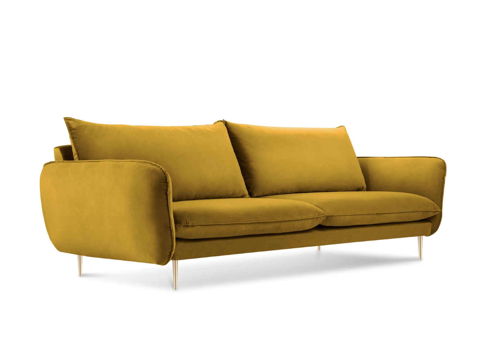 Cosmopolitan Design - Divano "Vienna" 3 posti in velluto giallo
