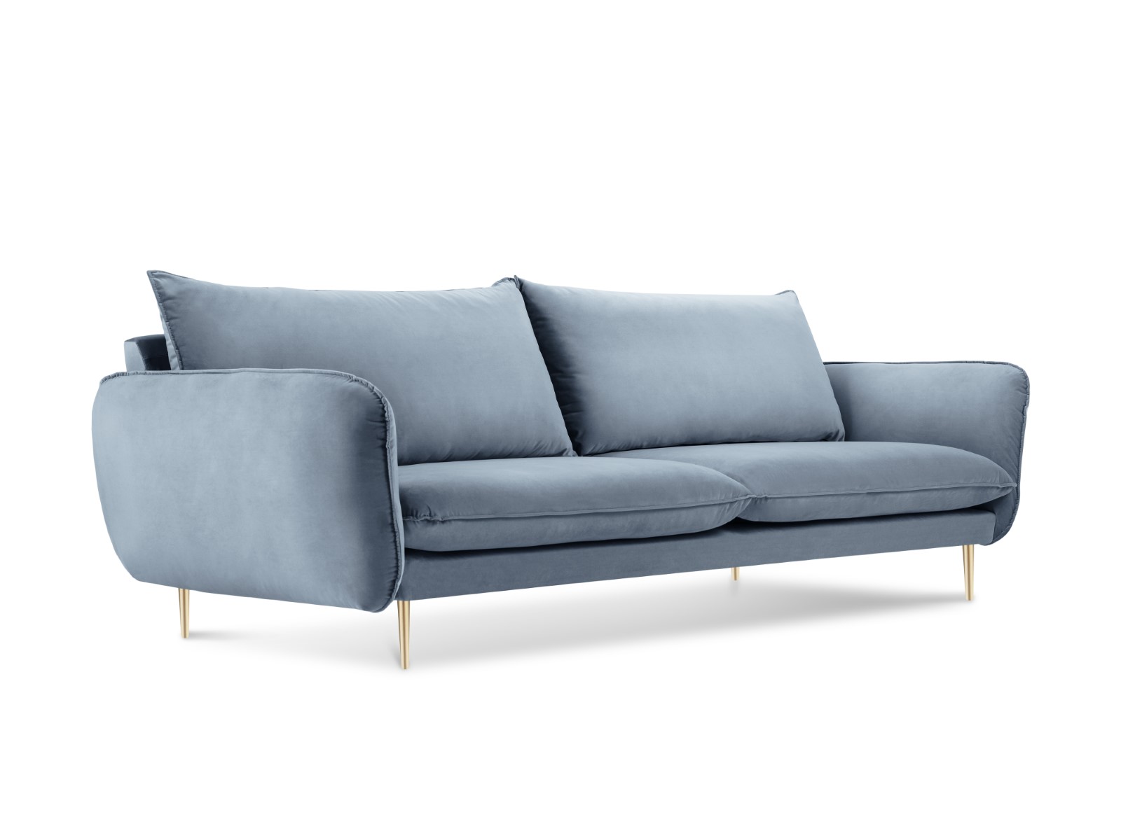 Cosmopolitan Design - Divano "Vienna" 3 posti in velluto blu