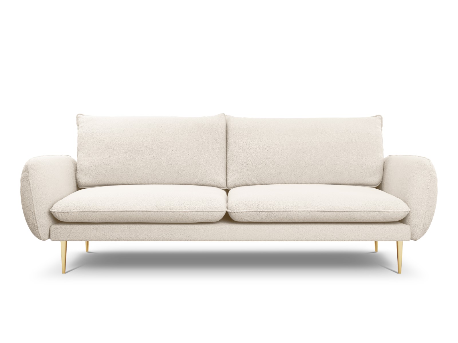 Cosmopolitan Design - Divano "Vienna" 4 posti in bouclé beige