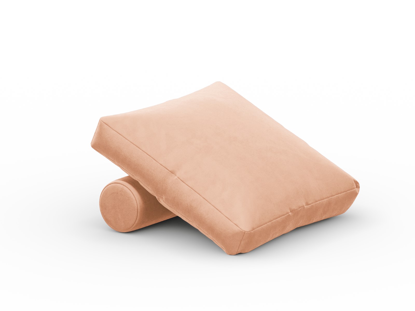 Cosmopolitan Design - Cuscino "Rome" 55x50x27cm in velluto rosa