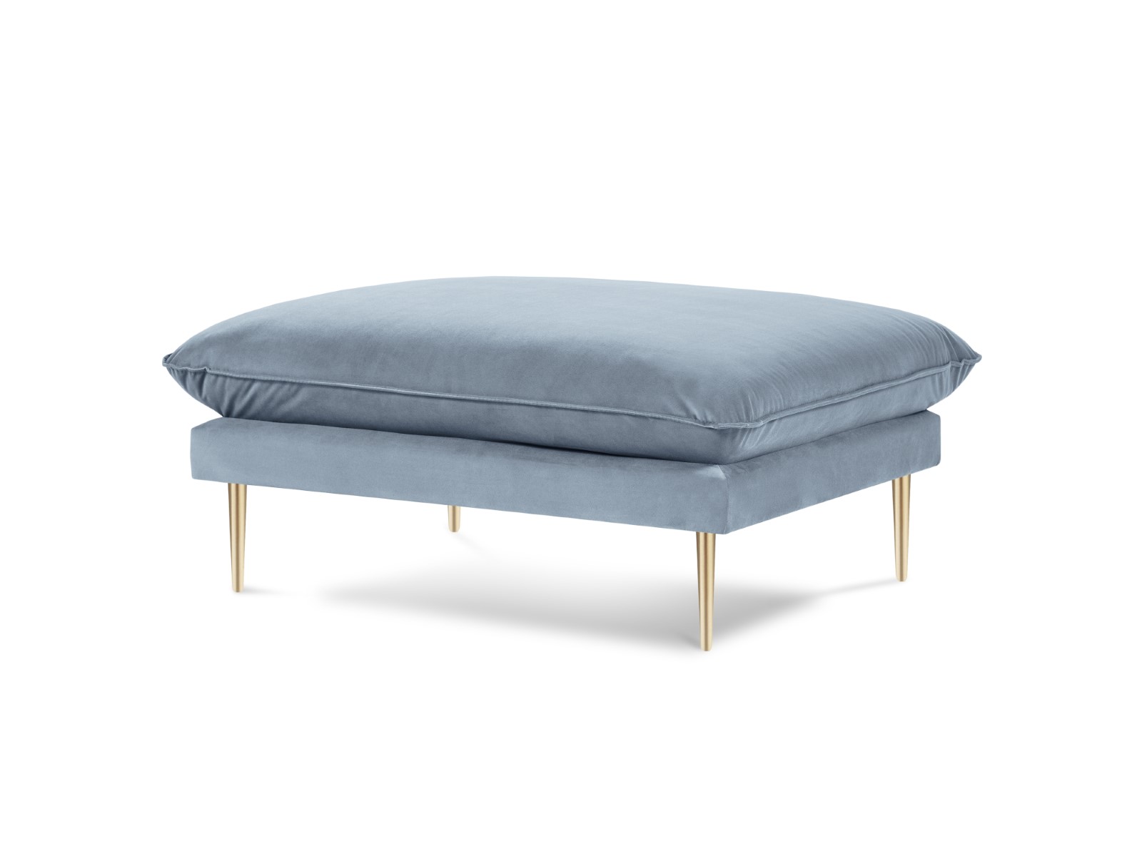 Cosmopolitan Design - Pouf "Vienna" in velluto blu